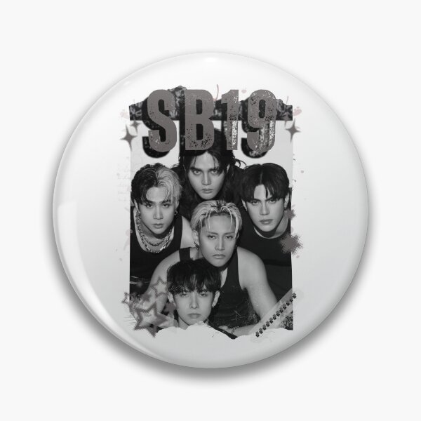Item preview, SB19 Kings of P-pop Filipino in Monochrome Black and White Collage Art Design designed and sold by HELL0WBELLO.