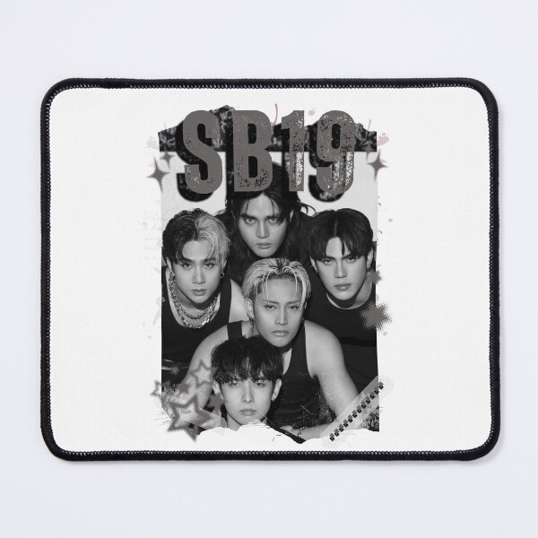 Item preview, SB19 Kings of P-pop Filipino in Monochrome Black and White Collage Art Design designed and sold by HELL0WBELLO.