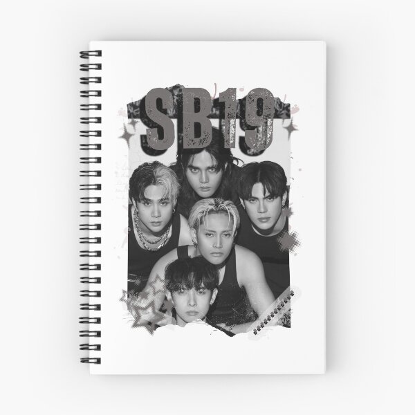 Item preview, SB19 Kings of P-pop Filipino in Monochrome Black and White Collage Art Design designed and sold by HELL0WBELLO.