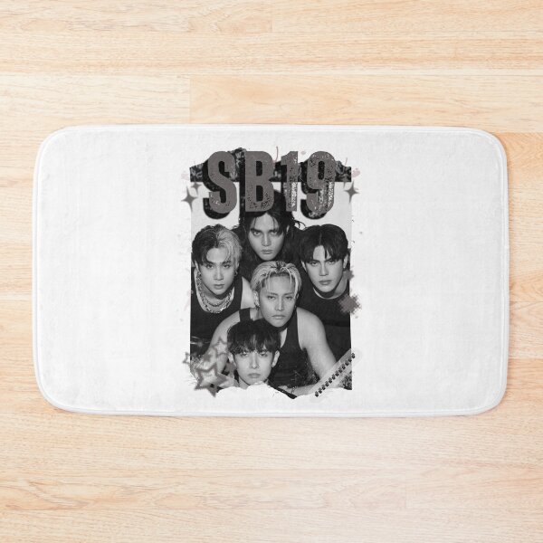 Item preview, SB19 Kings of P-pop Filipino in Monochrome Black and White Collage Art Design designed and sold by HELL0WBELLO.