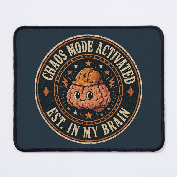 Item preview, Chaos Mode Activated Retro-Style ADHD Humor t-shirt  designed and sold by Mosidrip.