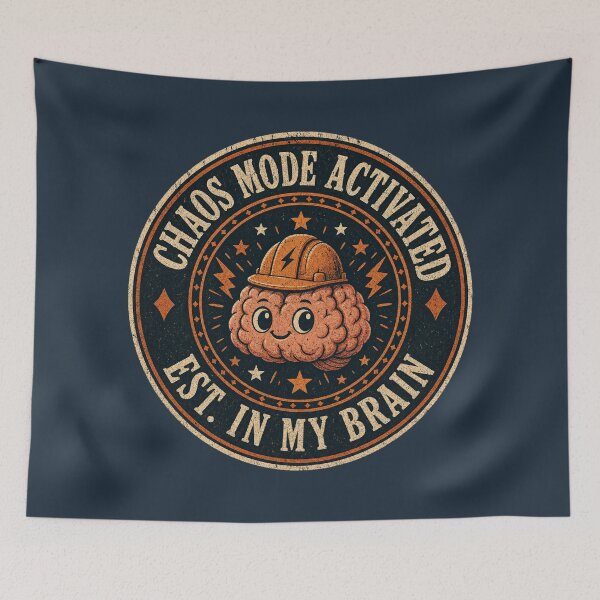 Item preview, Chaos Mode Activated Retro-Style ADHD Humor t-shirt  designed and sold by Mosidrip.
