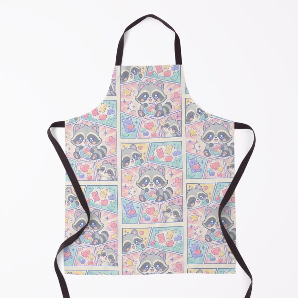 Item preview, Kawaii Raccoon Candy Gummies Pop Panels designed and sold by Gift Phrase Studio.
