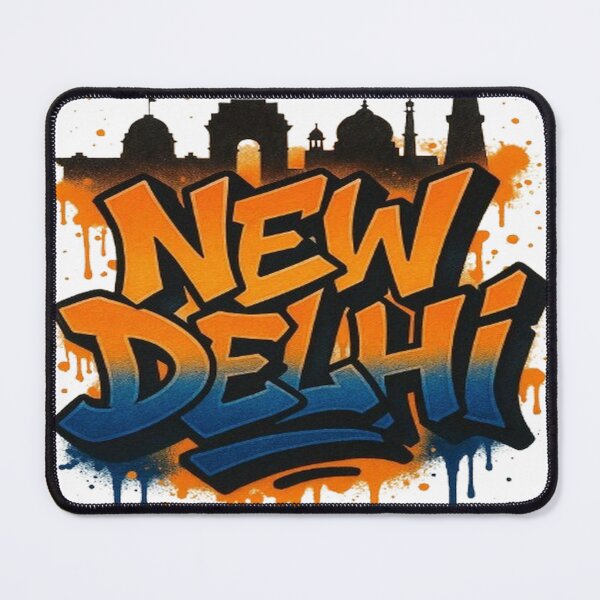 Item preview, New Delhi India Urban Graffiti Typography designed and sold by ROVVI.