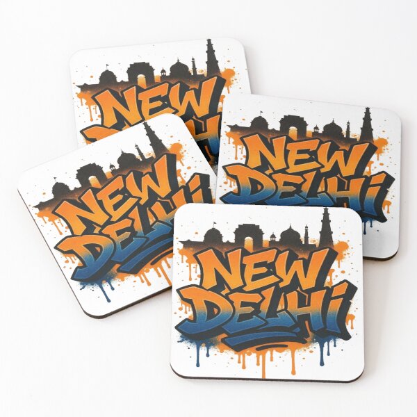 Item preview, New Delhi India Urban Graffiti Typography designed and sold by GraffiCity.