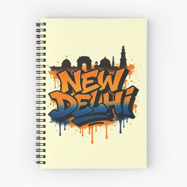 Item preview, New Delhi India Urban Graffiti Typography designed and sold by GraffiCity.