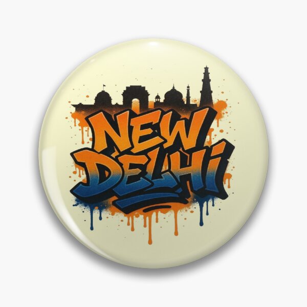 Item preview, New Delhi India Urban Graffiti Typography designed and sold by GraffiCity.