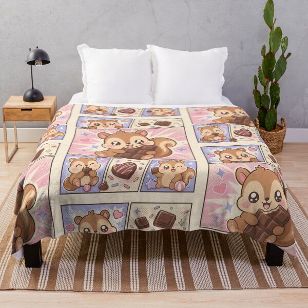 Item preview, Kawaii Squirrel Chocolate Pop Panels designed and sold by Gift Phrase Studio.