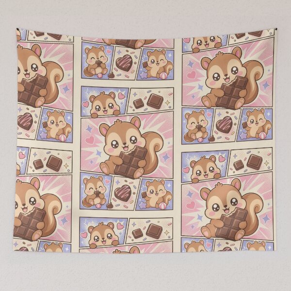 Item preview, Kawaii Squirrel Chocolate Pop Panels designed and sold by Gift Phrase Studio.
