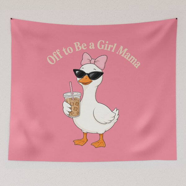 Item preview, Off To Be A Girl Mom Goose Coffee Mama designed and sold by FreshVibe Prints.