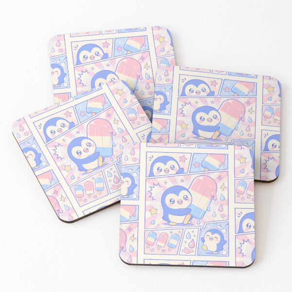 Item preview, Kawaii Penguin Ice Pop Pop Panels designed and sold by Gift Phrase Studio.