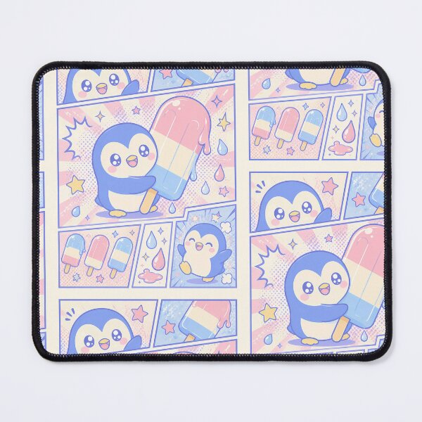 Item preview, Kawaii Penguin Ice Pop Pop Panels designed and sold by Gift Phrase Studio.