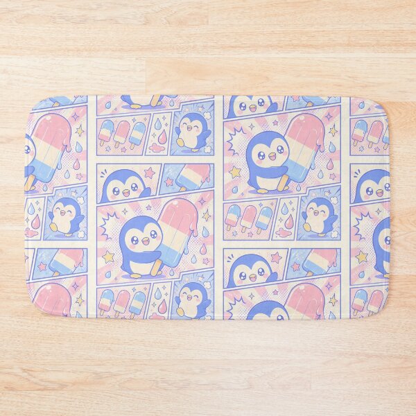 Item preview, Kawaii Penguin Ice Pop Pop Panels designed and sold by Gift Phrase Studio.
