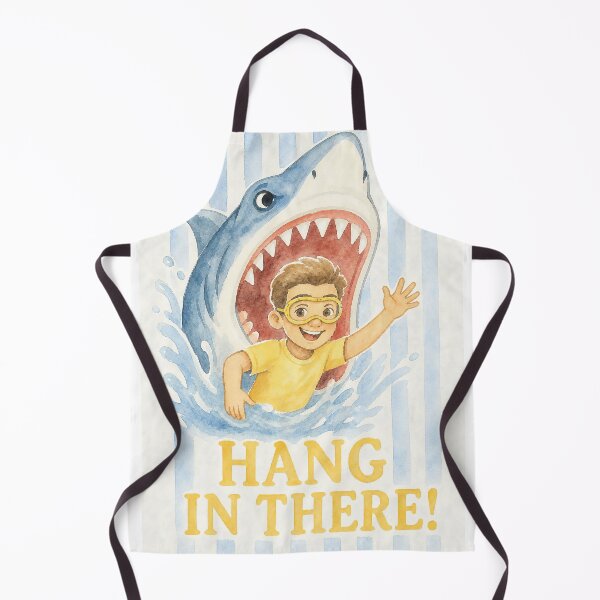Item preview, Hang In There! – Funny Shark Watercolor designed and sold by anabellstar design co.