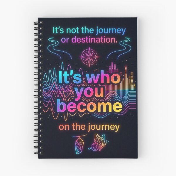 Item preview, It's Who You Become on the Journey Quote Art designed and sold by TheEccentricVox.