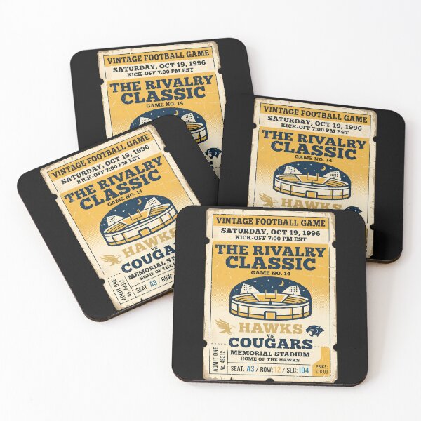 Item preview, Football Game Rivalry Classic Stadium Vintage Ticket designed and sold by ART ATTACK ZONE.