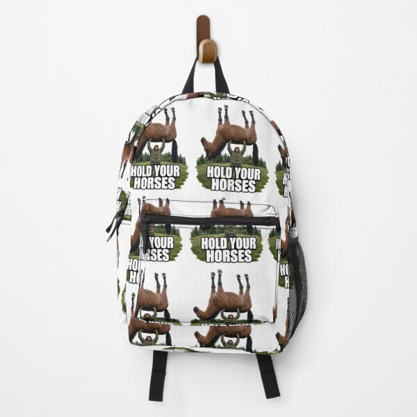 Item preview, Hold Your Horses Funny Horse Meme Ironic Humor designed and sold by FreshVibe Prints.