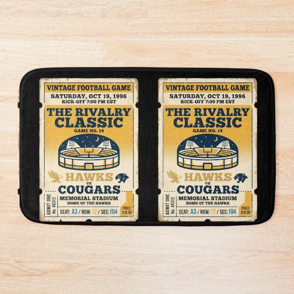 Item preview, Football Game Rivalry Classic Stadium Vintage Ticket designed and sold by ART ATTACK ZONE.