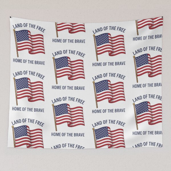 Item preview, Land of the Free American Flag Vintage Patriotic designed and sold by InspiredCreatives.
