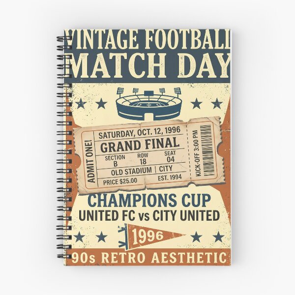 Item preview, Football Rivalry Classic Stadium Vintage Ticket designed and sold by ART ATTACK ZONE.