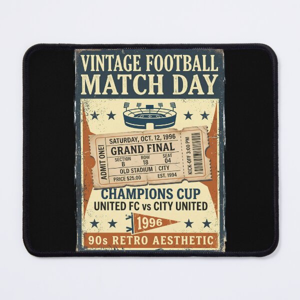 Item preview, Football Rivalry Classic Stadium Vintage Ticket designed and sold by ART ATTACK ZONE.