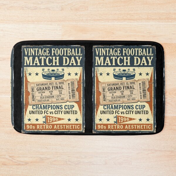 Item preview, Football Rivalry Classic Stadium Vintage Ticket designed and sold by ART ATTACK ZONE.