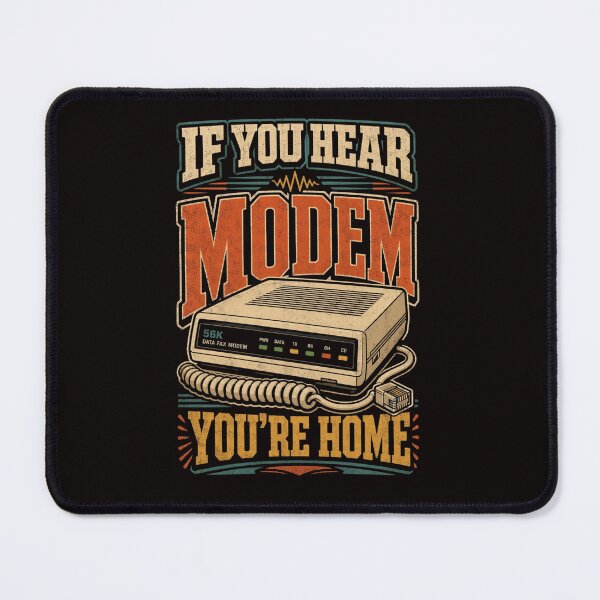 Item preview, If You Hear Modem You're Home Funny Dial Up Internet Vintage T-Shirt designed and sold by Print Loft.