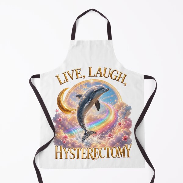 Item preview, Live Laugh Hysterectomy Dolphin Rainbow Recovery Humor designed and sold by FreshVibe Prints.