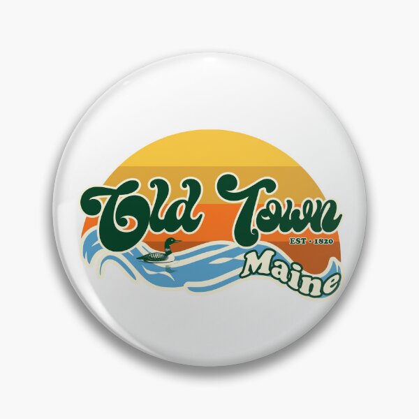 Item preview, Retro Old Town Maine designed and sold by Retro Callback.