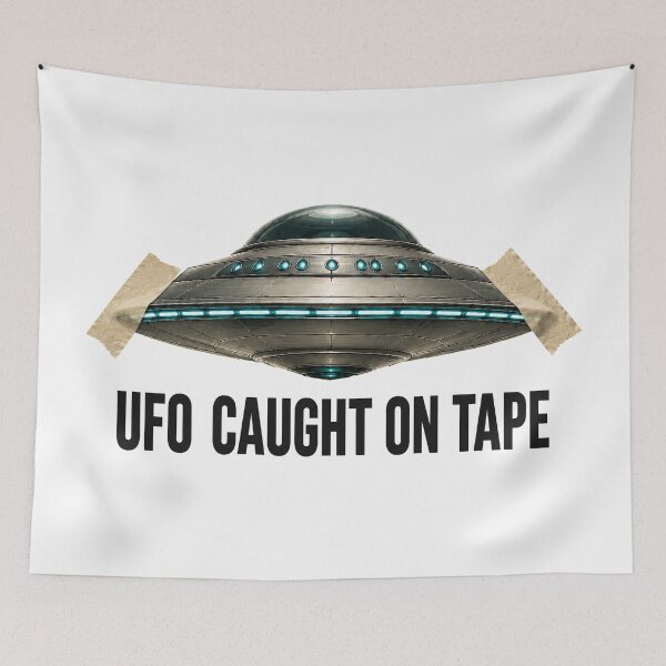 Item preview, UFO Caught On Tape Funny Alien Meme designed and sold by Eh Plus Designs.