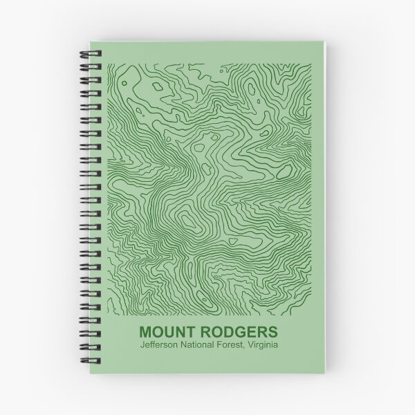 Item preview, Mount Rodgers Green Monochromatic Topography designed and sold by Mountain Bound Designs.