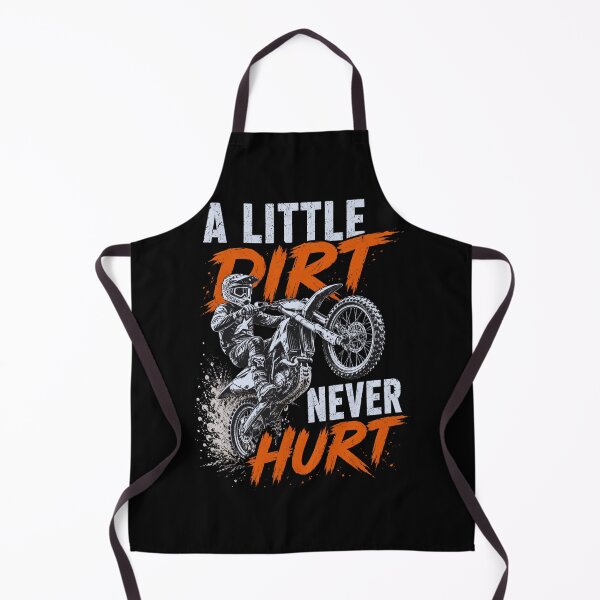 Item preview, Dirt Bike Little Dirt Never Hurt Motocross Rider Art designed and sold by FormalDehyena.