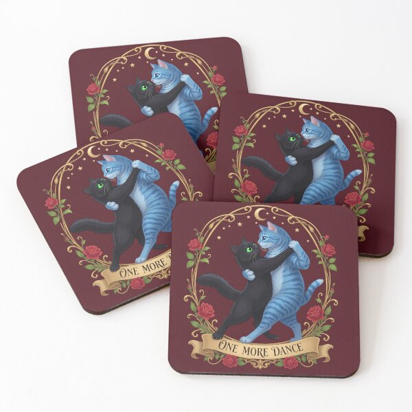 Item preview, Dancing Cats - One More Dance Art Nouveau designed and sold by thirtyonestars.