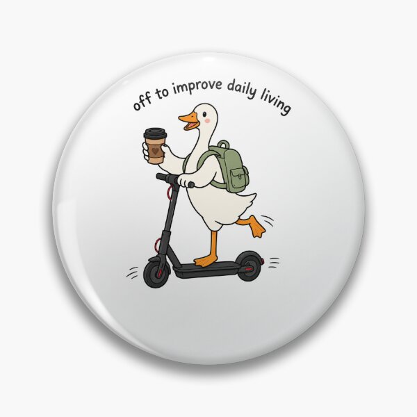 Item preview, Off To Improve Daily Living Goose OT Humor designed and sold by FreshVibe Prints.