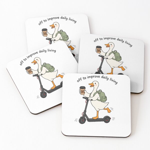 Item preview, Off To Improve Daily Living Goose OT Humor designed and sold by FreshVibe Prints.