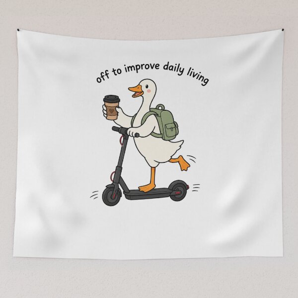 Item preview, Off To Improve Daily Living Goose OT Humor designed and sold by FreshVibe Prints.