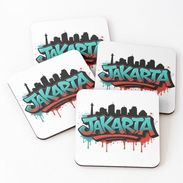 Item preview, Jakarta Street Art Graffiti Typography designed and sold by ROVVI.