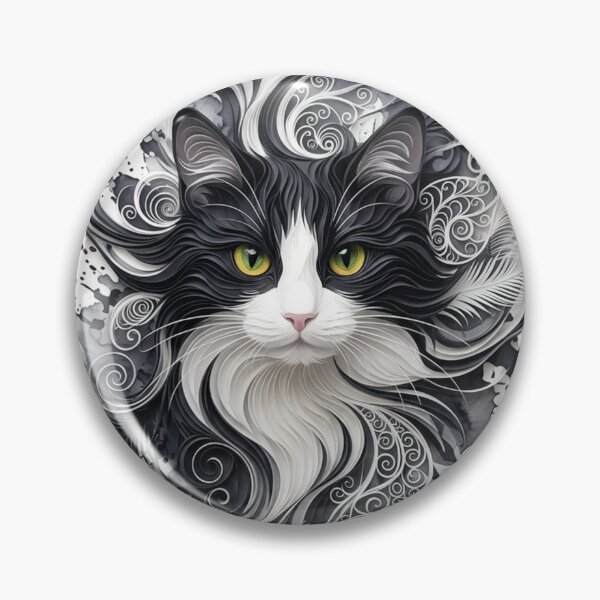 Item preview, abstract cat designed and sold by Animals Art.