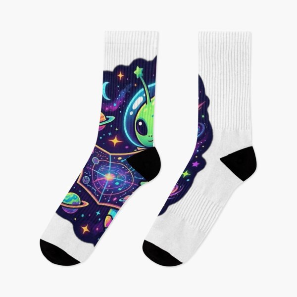 Item preview, Cute Alien Astronaut Exploring Space" designed and sold by DailyDoodlesBySumbul.
