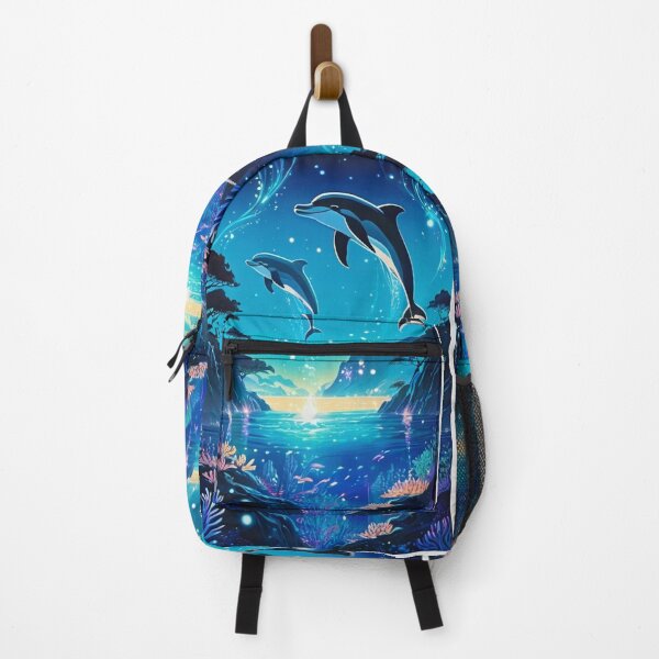 Item preview, Art - Stylized Dolphins, Dreamlike Digital Illustration designed and sold by AnimeShin.
