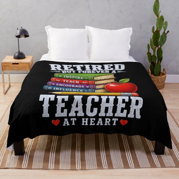 Item preview, Teacher At Heart Retired But Forever a Teacher designed and sold by FormalDehyena.