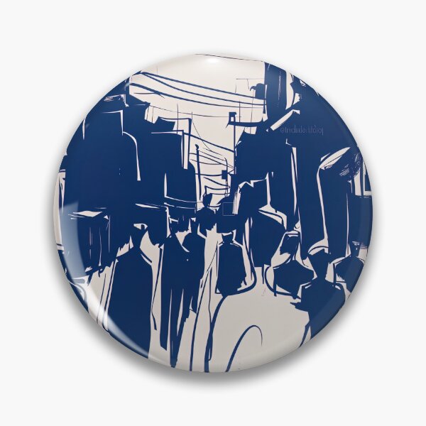 Item preview, Chennai, India - Blue Abstract Art designed and sold by shadow-bloom.