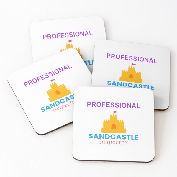 Item preview, Professional Sandcastle Inspector Funny Summer Beach Tee designed and sold by 7Four1 Designs.
