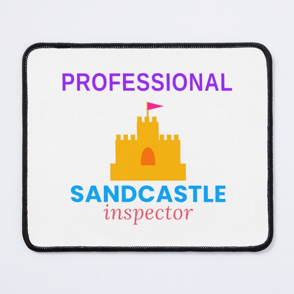 Item preview, Professional Sandcastle Inspector Funny Summer Beach Tee designed and sold by 7Four1 Designs.