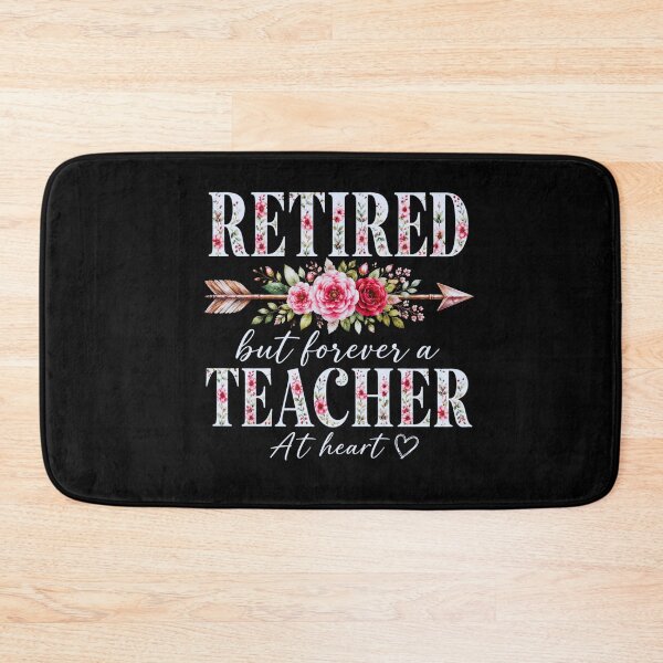 Item preview, Retired Floral Teacher With Heart Arrow Vintage Quote designed and sold by FormalDehyena.