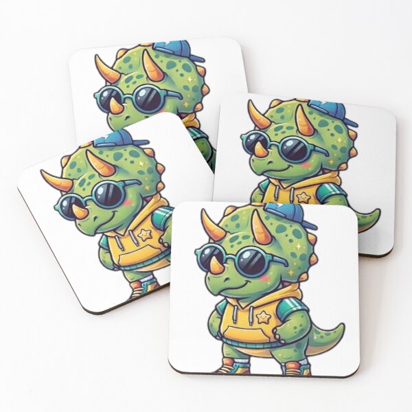 Item preview, Cool Dinosaur with Sunglasses and Hoodie designed and sold by DailyDoodlesBySumbul.
