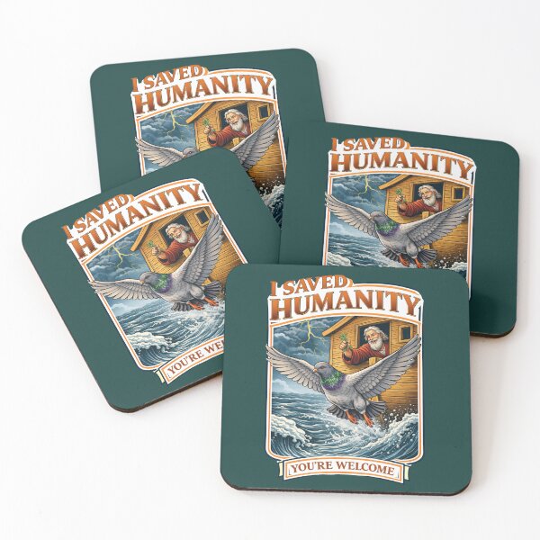 Item preview, I Saved Humanity Pigeon Ark Poster designed and sold by azule1.