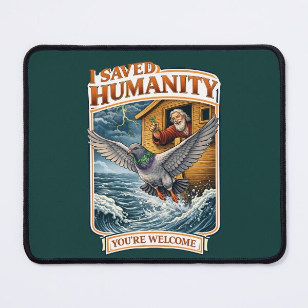 Item preview, I Saved Humanity Pigeon Ark Poster designed and sold by azule1.