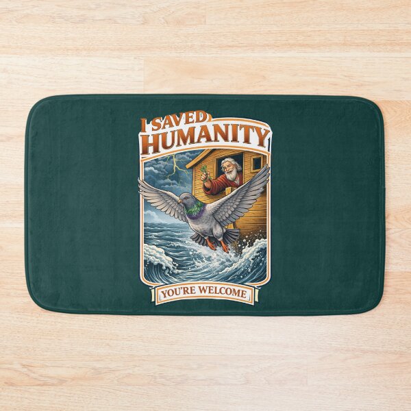 Item preview, I Saved Humanity Pigeon Ark Poster designed and sold by azule1.