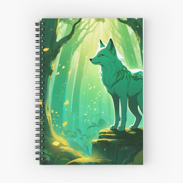 Item preview, Art - Stylized Fox, Dreamlike Atmosphere in the Forest designed and sold by AnimeShin.